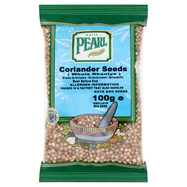 White Pearl Coriander Seeds (Whole Dhaniya)  100G