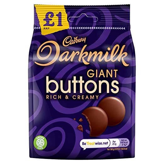 Cadbury H Dark Milk Giant Button 90G