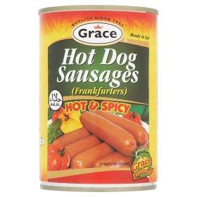 Grace Hot Dog Sausages Hot & Spicy (Frankfurters) 400G