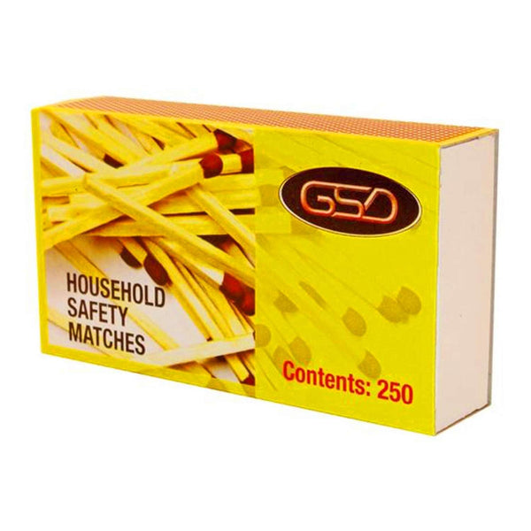 Gsd Household Safety Matches - 250 Matches
