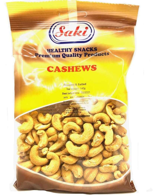 Saki Cashews Roasted And Salted 140G