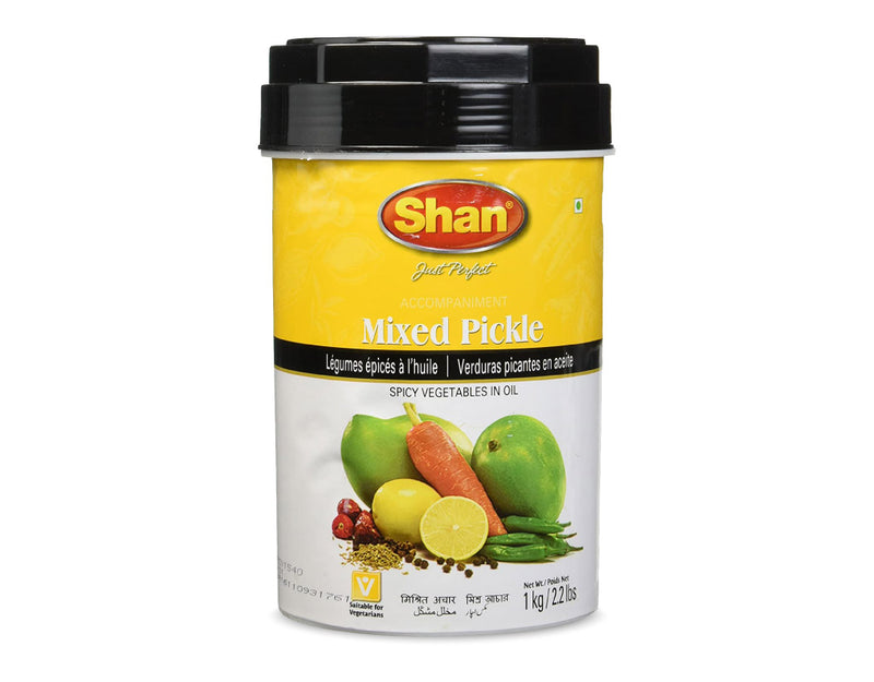 Shan  Mixed Pickle - Spicy Vegetables In Oil  1Kg