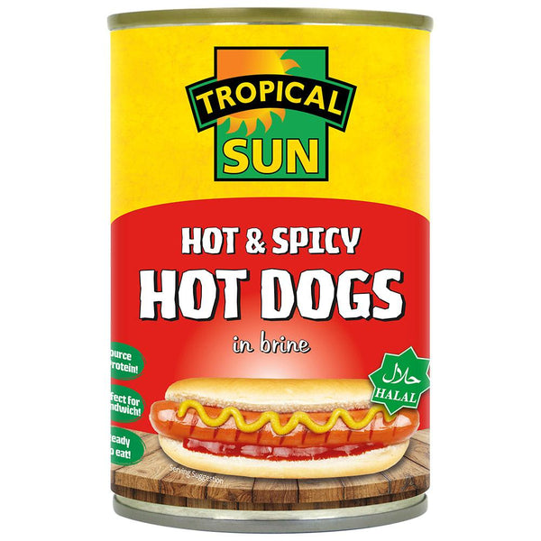 Tropical Sun Hot & Spicy Original Hot Dogs In Brine 400G