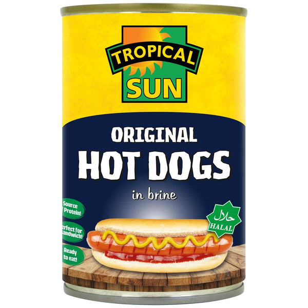 Tropical Sun Original Hot Dogs In Brine 400G