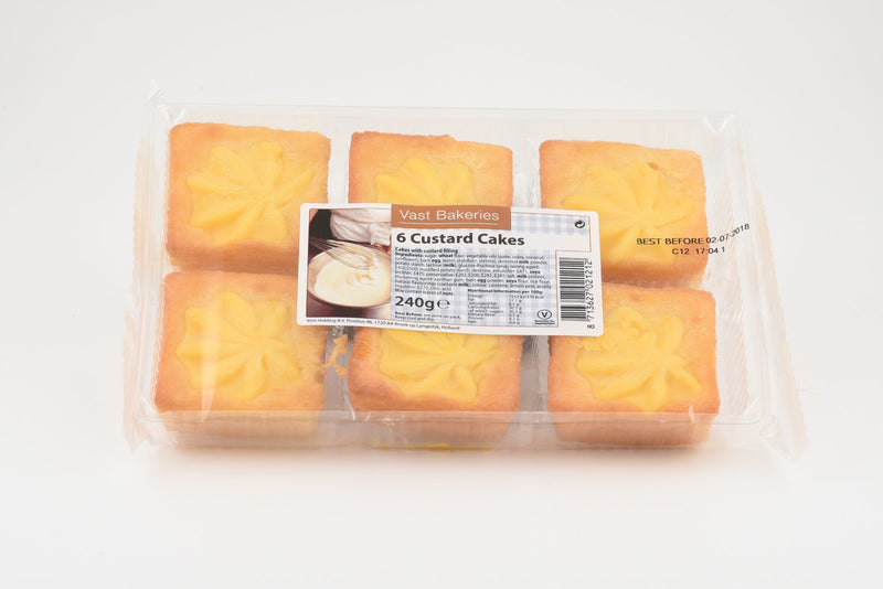 Vast Bakeries Custard Cakes 240G