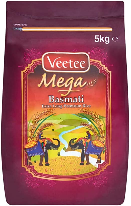 Veetee Basmati Extra Long Premium Rice 5Kg